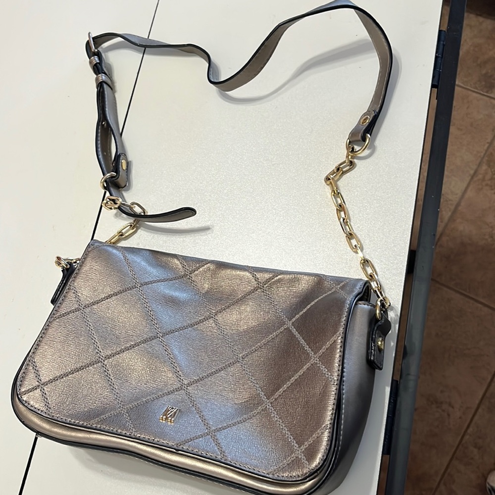 Silver Antonio Melani Shoulder Bag
